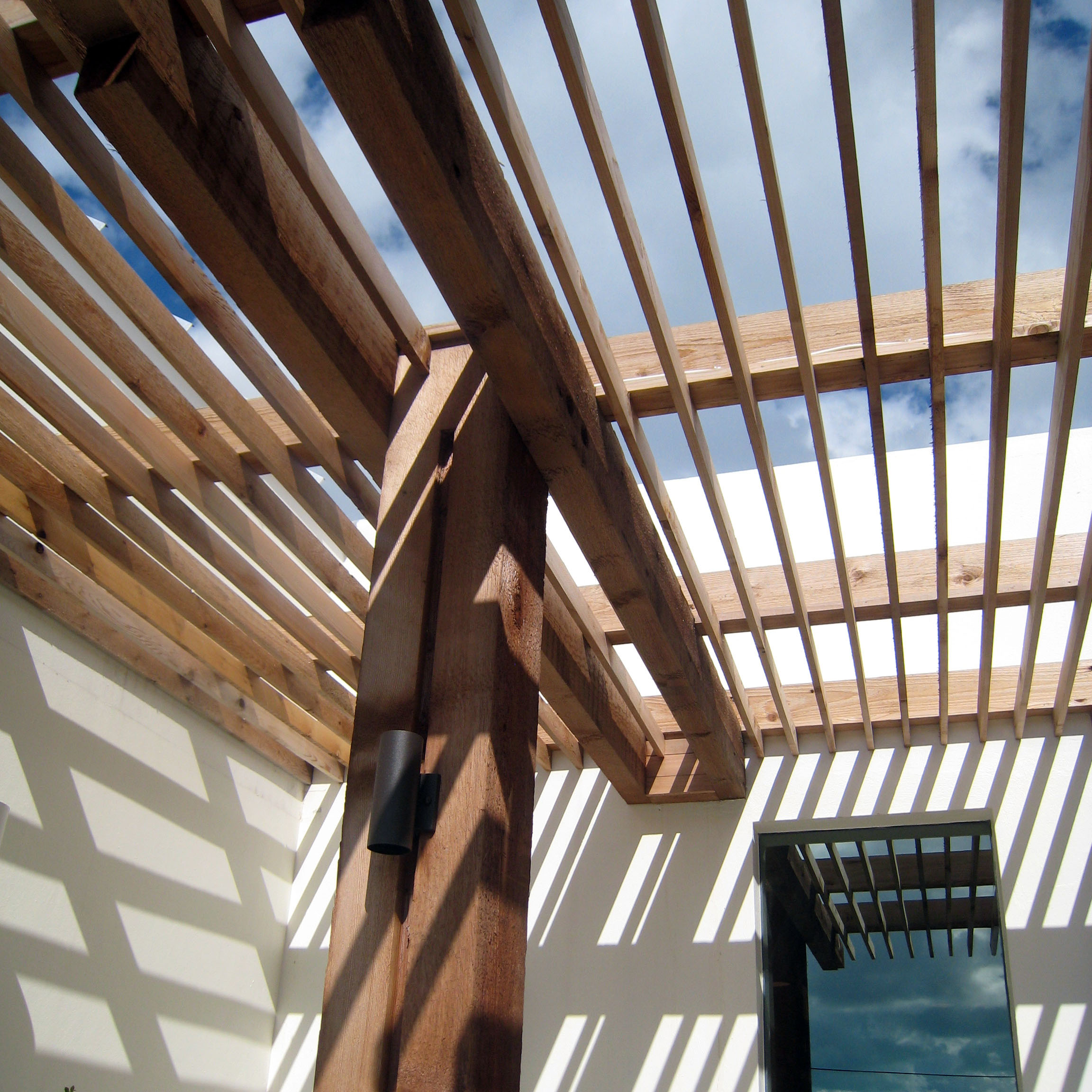 Griffiths and Partners - view of the entrance pergola